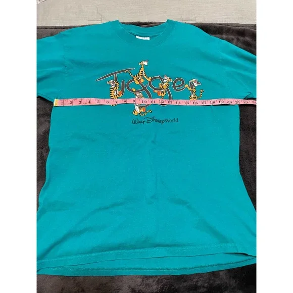 Vintage Walt Disney World Tigger Teal Shirt Medium - Picture 6 of 9